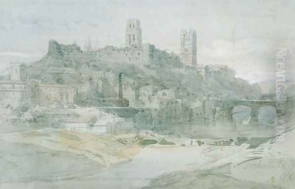 Durham, 1836 Oil Painting by David Roberts