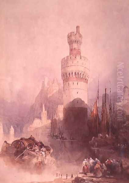 Oberwesel Oil Painting by David Roberts