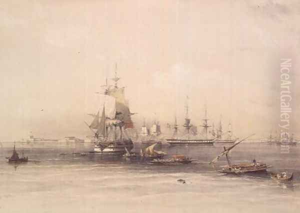 Approach to Alexandria, from Egypt and Nubia, Vol.3 Oil Painting by David Roberts