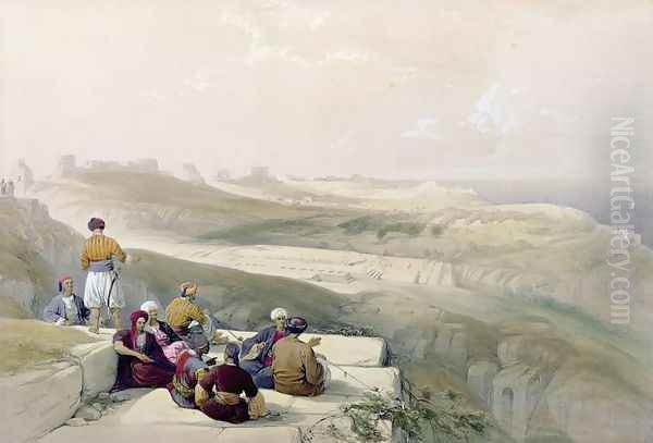 Askalon, plate 57 from Volume II of The Holy Land, engraved by Louis Haghe 1806-85 pub. 1843 Oil Painting by David Roberts