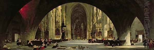 The Cathedral of St. Stephens, Vienna Oil Painting by David Roberts