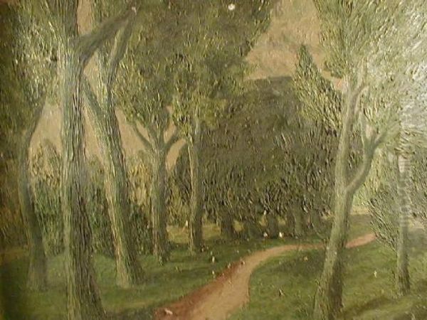 Landscape With Trees Oil Painting by Paul Nash