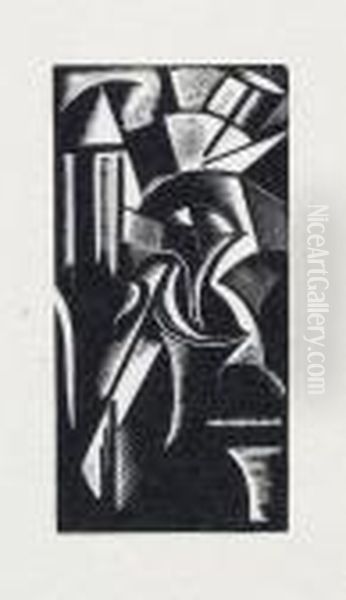 Twenty Four Wood-engravings... Oil Painting by Paul Nash