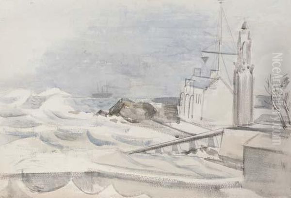 Swanage Oil Painting by Paul Nash