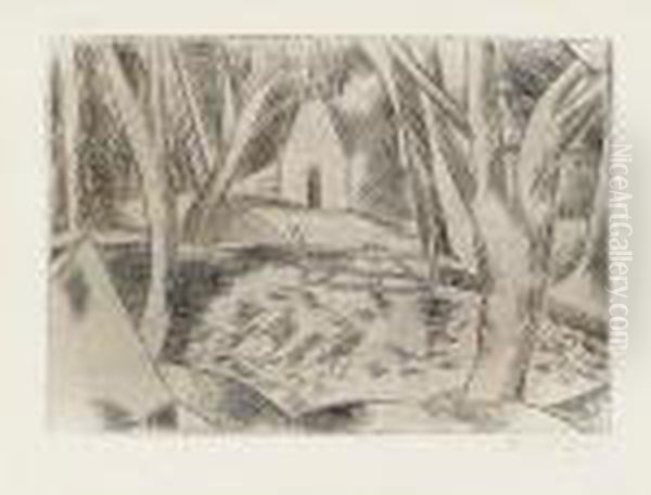 Pond (postan W62) Oil Painting by Paul Nash