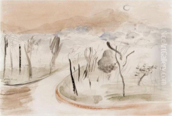 Landscape Oil Painting by Paul Nash