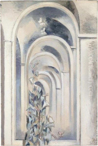 Mirrored Hall With Convolvulus Oil Painting by Paul Nash