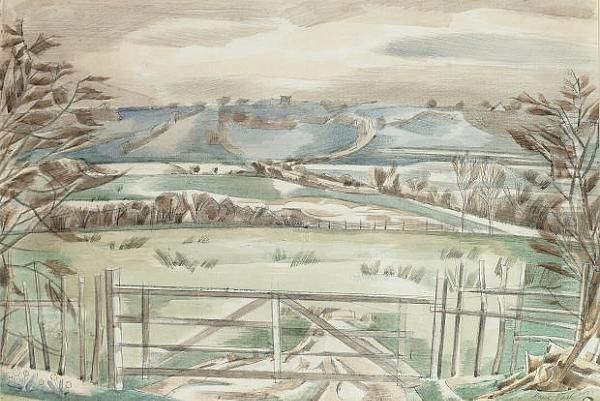 Isle Of Oxney Oil Painting by Paul Nash