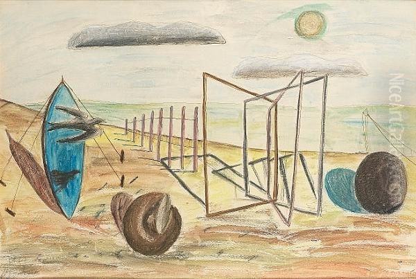 Untitled Oil Painting by Paul Nash