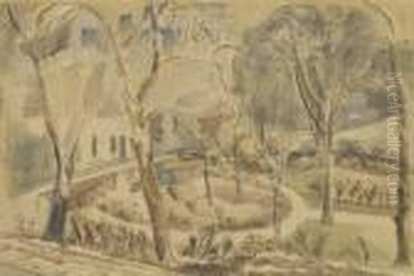 Russell Square Oil Painting by Paul Nash