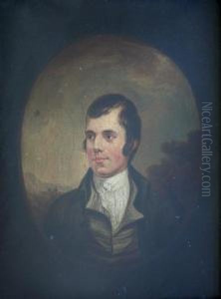 Portrait Of Robbie Burns Oil Painting by Alexander Nasmyth