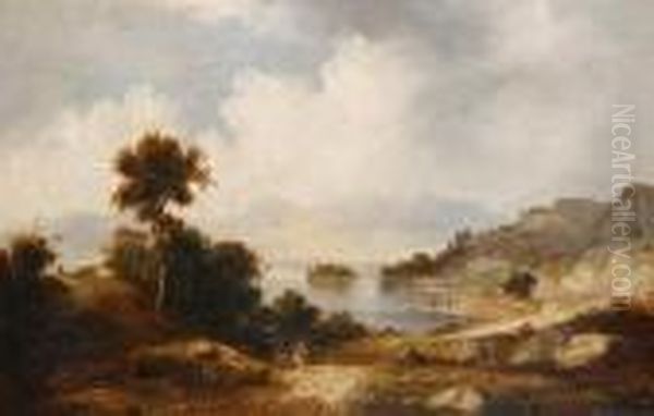 A Lakeland View Oil Painting by Alexander Nasmyth