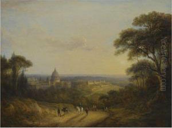 St Peter's, Rome Oil Painting by Alexander Nasmyth