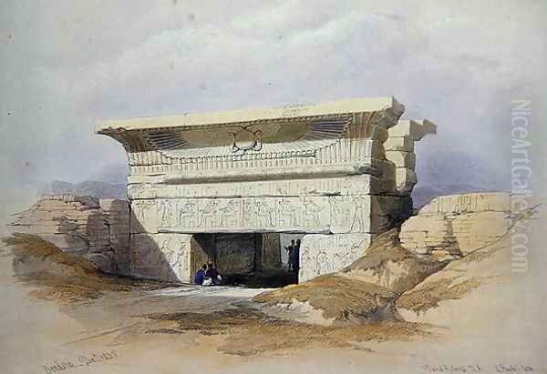 North Gate at Dendarah, from Egypt and Nubia, Vol.1 Oil Painting by David Roberts