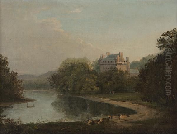 Melville Castle Oil Painting by Alexander Nasmyth