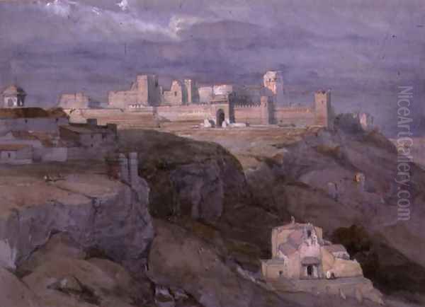 The Alcazar of Carmona, Andalusia Oil Painting by David Roberts