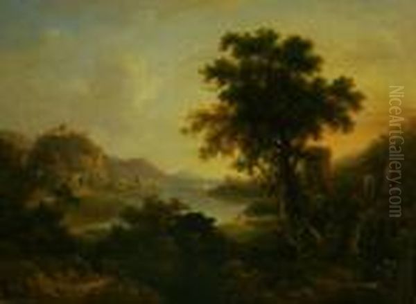 Italianate Landscape Oil Painting by Alexander Nasmyth