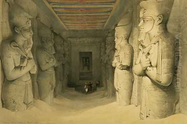 Interior of the Temple of Abu Simbel, from Egypt and Nubia, Vol.1 by David Roberts