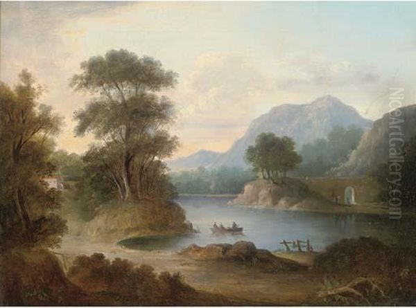 The Ferry At Inver Oil Painting by Alexander Nasmyth