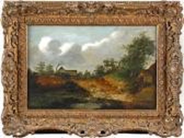 The Watermill Oil Painting by Patrick, Peter Nasmyth