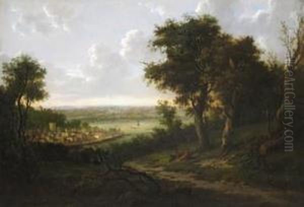 View Of Cowes On The Isle Of Wight Oil Painting by Patrick, Peter Nasmyth