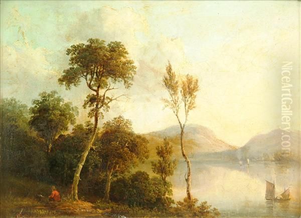 Crammock Water Oil Painting by Patrick, Peter Nasmyth