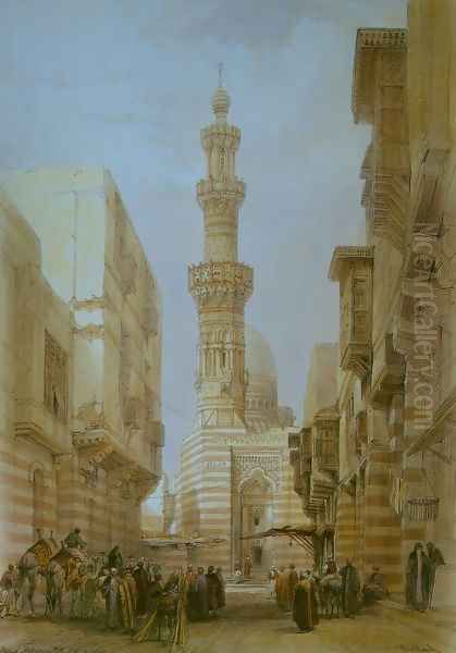 Principal mosque at Boulak Oil Painting by David Roberts