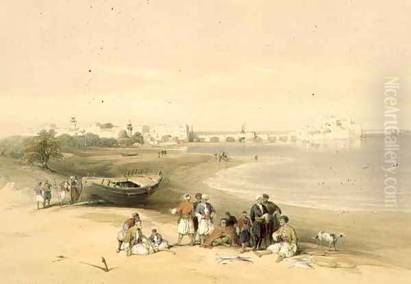 Sarda, ancient Sidon, April 28th 1839, plate 73 from Volume II of The Holy Land, engraved by Louis Haghe 1806-85 pub. 1843 Oil Painting by David Roberts