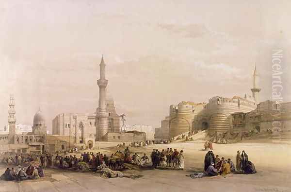 The Entrance to the Citadel of Cairo, from Egypt and Nubia, Vol.3 Oil Painting by David Roberts