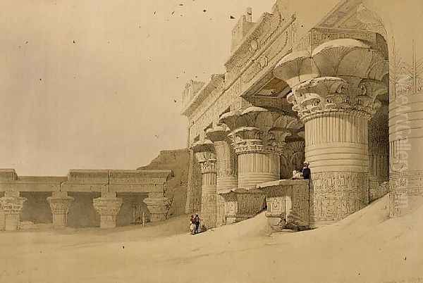 Temple of Horus, Edfu, from Egypt and Nubia, Vol.2 Oil Painting by David Roberts