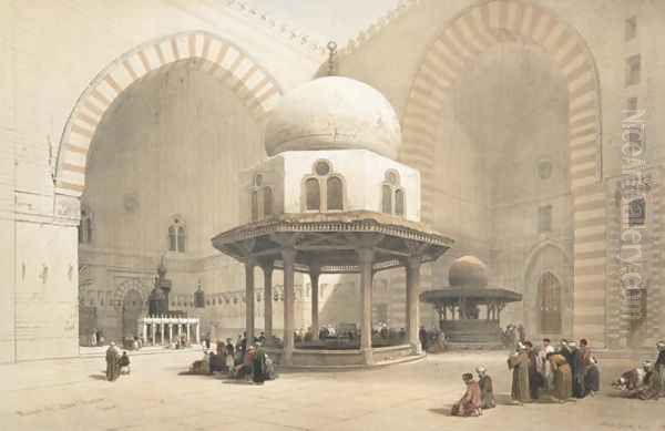 Interior of the Mosque of the Sultan El Ghoree, Cairo, from Egypt and Nubia, Vol.3 Oil Painting by David Roberts