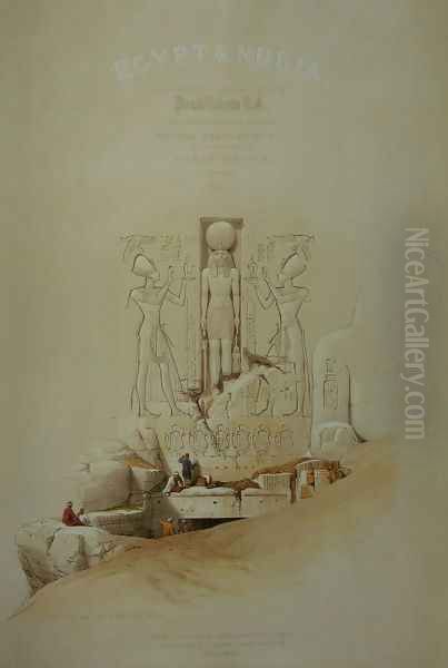 Egypt and Nubia, frontpage of Vol. 1 Oil Painting by David Roberts