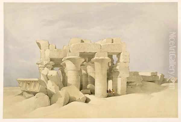 Temple of Sobek and Haroeris at Kom Ombo, from Egypt and Nubia, Vol.2 Oil Painting by David Roberts