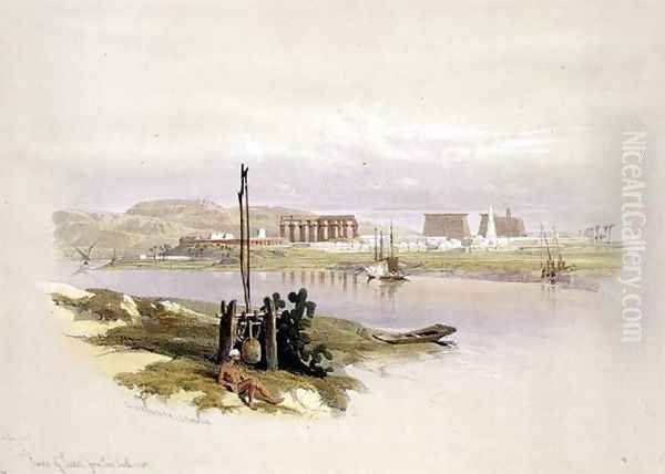 Ruins of Luxor from the South-west, from Egypt and Nubia, Vol.1 Oil Painting by David Roberts