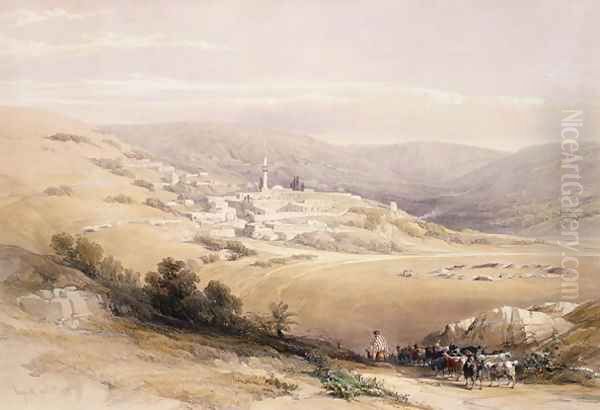 Nazareth, April 28th 1839, plate 28 from Volume I of The Holy Land, engraved by Louis Haghe 1806-85 pub. 1842 Oil Painting by David Roberts