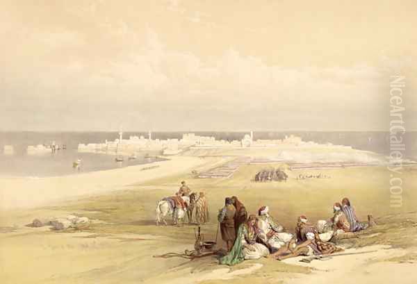 St. Jean dAcre, April 24th 1839, plate 65 from Volume II of The Holy Land, engraved by Louis Haghe 1806-85 pub. 1843 Oil Painting by David Roberts