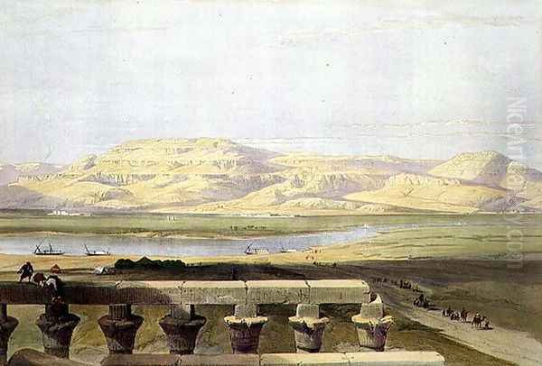 Libyan Chain of Mountains from the Temple of Luxor, from Egypt and Nubia, Vol.1 Oil Painting by David Roberts