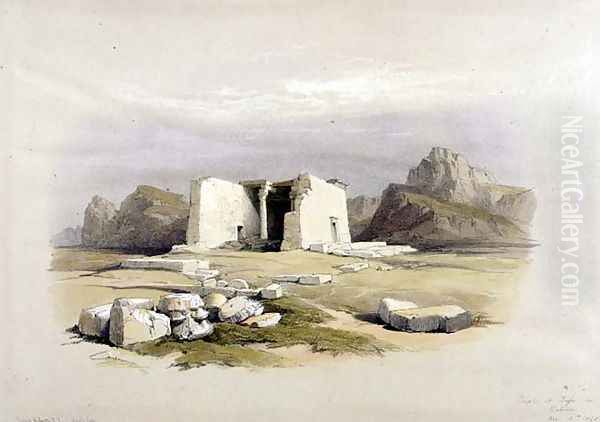 Temple at Taffah in Nubia, from Egypt and Nubia, Vol.1 Oil Painting by David Roberts