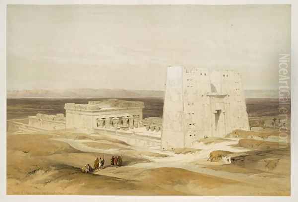 Temple of Edfu, ancient Apollinopolis, Upper Egypt, from Egypt and Nubia, Vol.1 Oil Painting by David Roberts