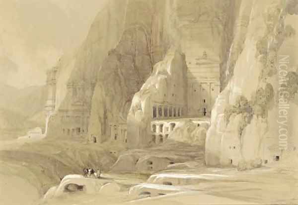 Petra Oil Painting by David Roberts