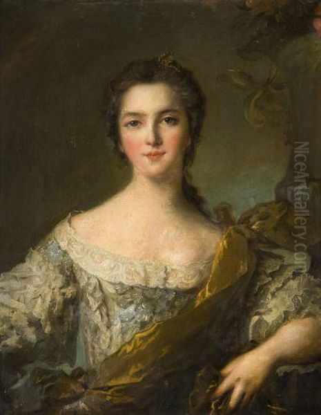 Portrait De Madame Victoire Oil Painting by Jean-Marc Nattier