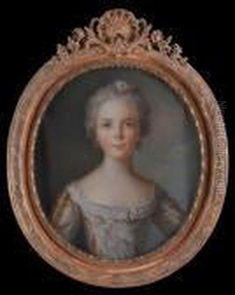 Isabelle De Bourbon, 
Infante De Parme Oil Painting by Jean-Marc Nattier