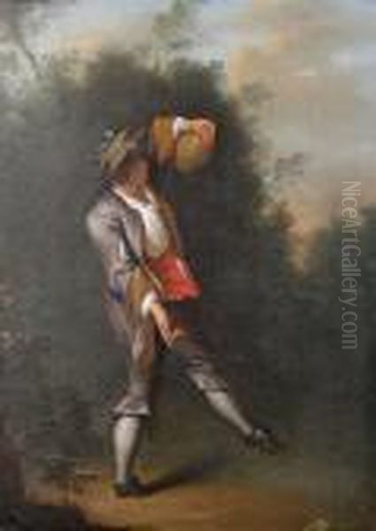 The Merry Peasant Oil Painting by Jean-Marc Nattier