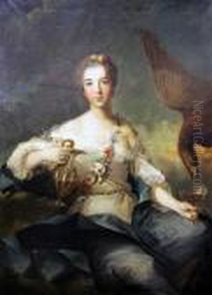 Efter Oil Painting by Jean-Marc Nattier