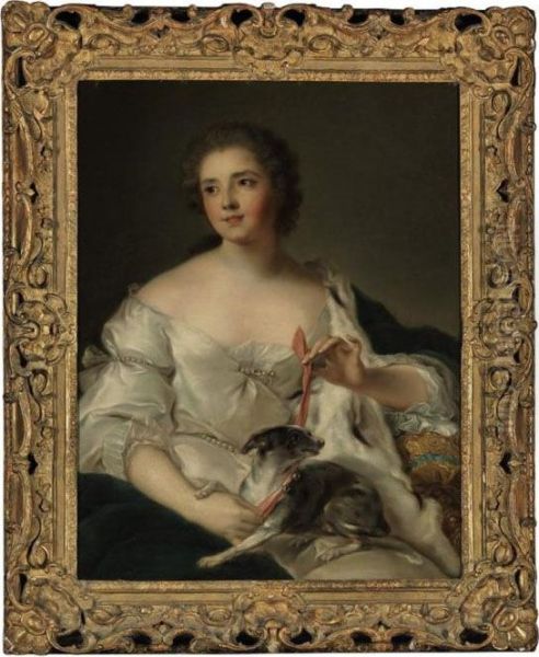 Portrait Of Henriette Nicole Oil Painting by Jean-Marc Nattier