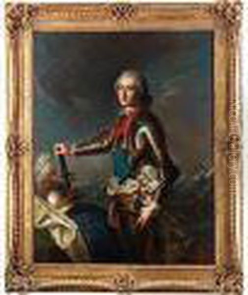 Portrait Von Louis Jean Marie De Bourbon, Duc De Penthievre Oil Painting by Jean-Marc Nattier