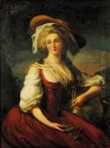 Portrait Of A Woman Oil Painting by Jean-Marc Nattier