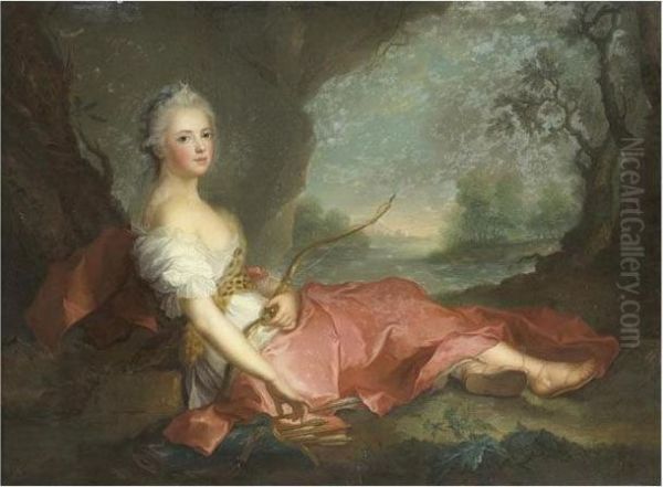 Madame Adelaide En Diane Oil Painting by Jean-Marc Nattier