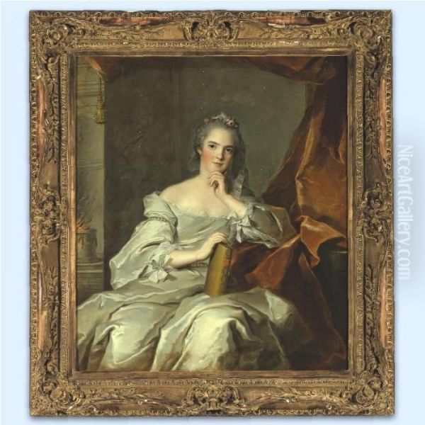 Portrait Of Madame Henriette, Daughter Of Louis Xv, As A Vestal, Representing Fire Oil Painting by Jean-Marc Nattier