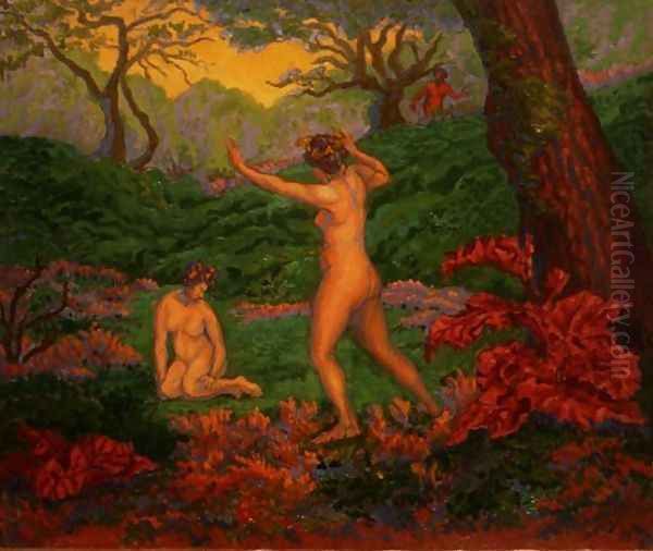 The Faun and Spring, 1895 Oil Painting by Paul-Elie Ranson